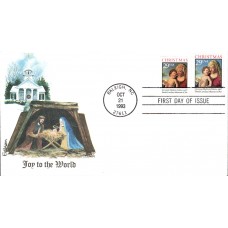 #2789-90 Madonna and Child Edken FDC