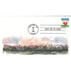 #2813 Love - Sunrise Edken FDC