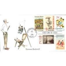 #2839 Norman Rockwell Combo Edken FDC