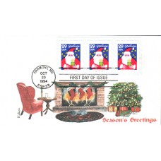 #2873v Santa Claus PNC Edken FDC