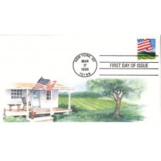 #2919 Flag Over Field Edken FDC