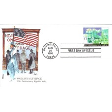 #2980 Women's Suffrage Edken FDC