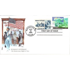 #2980 Women's Suffrage Combo Edken FDC