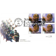 #2982 Louis Armstrong Plate Edken FDC