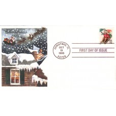 #3013 Sledding Children Edken FDC