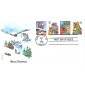 #3113-16 Christmas Family Scenes Edken FDC