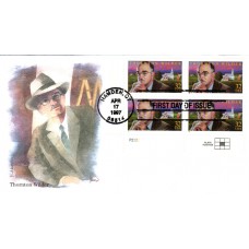 #3134 Thornton Wilder Plate Edken FDC