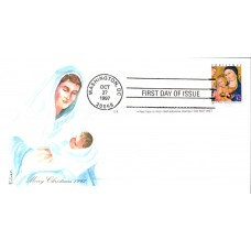 #3176 Madonna and Child Plate Edken FDC