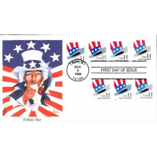 #3260//68 Uncle Sam Hat Edken FDC