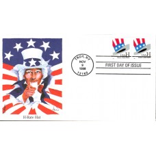 #3264 Uncle Sam Hat Edken FDC