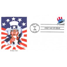 #3268 Uncle Sam Hat Edken FDC