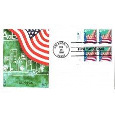 #3277 Flag Over City Plate Edken FDC