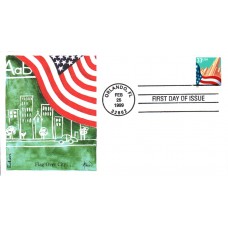 #3278 Flag Over City Edken FDC