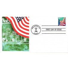 #3279 Flag Over City Edken FDC