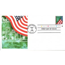 #3283 Flag Over Chalkboard Plate Edken FDC