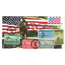 #3331 Honoring Those Who Served Combo Edken FDC