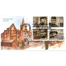 #3393-96 Distinguished Soldiers Edken FDC