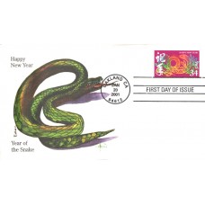 #3500 Year of the Snake Edken FDC