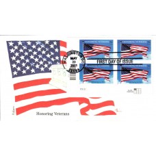 #3508 Honoring Veterans Plate Edken FDC