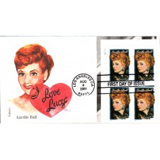 #3523 Lucille Ball Plate Edken FDC