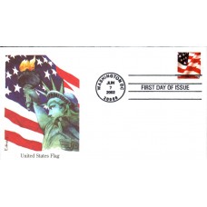 #3624 US Flag Edken FDC