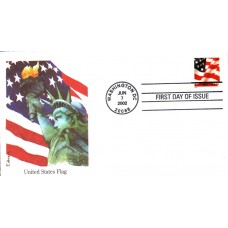 #3625 US Flag Edken FDC