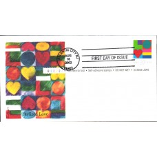 #3657 Love - Heart Tab Edken FDC