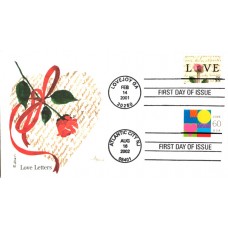 #3658 Love - Heart Dual Edken FDC