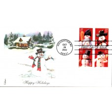 #3676-79 Snowmen Edken FDC