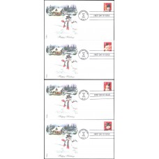 #3680-83 Snowmen Edken FDC Set