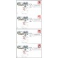 #3680-83 Snowmen Edken FDC Set