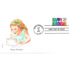 #3695 Happy Birthday Edken FDC