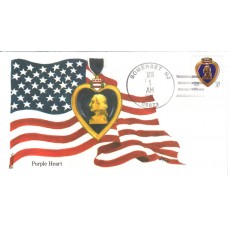 #3784A Purple Heart Edken FDC