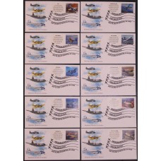 #3916-25 Advances in Aviation Edken FDC Set