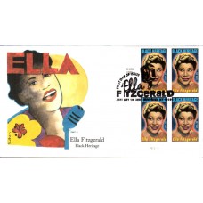 #4120 Ella Fitzgerald Plate Edken FDC