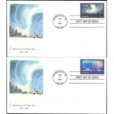 #4123a-b International Polar Year Edken FDC Set