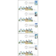 #4146-50 Pacific Lighthouses Edken FDC Set