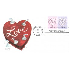 #4151-52 Love - Silver Heart Edken FDC