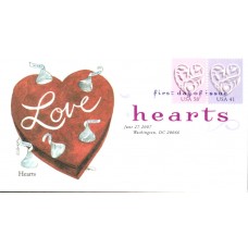 #4151-52 Love - Silver Heart Edken FDC