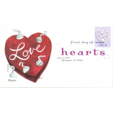 #4151 Love - Silver Heart Edken FDC