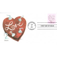 #4152 Love - Silver Heart Edken FDC