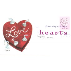 #4152 Love - Silver Heart Edken FDC