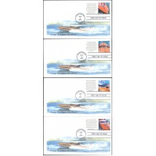 #4160-63 Mahogany Speedboats Edken FDC Set