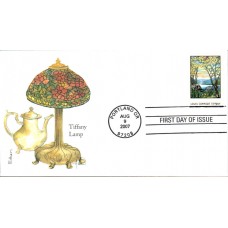 #4165 Louis Comfort Tiffany Edken FDC