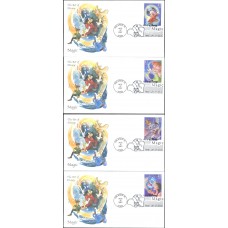 #4192-95 Art of Disney: Magic Edken FDC Set