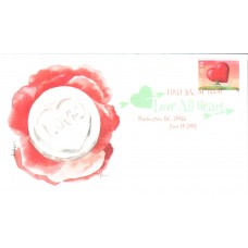 #4270 Love - Heart Edken FDC