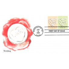 #4271-72 Wedding Hearts Edken FDC