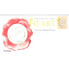 #4272 Wedding Hearts Edken FDC