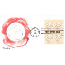 #4272 Wedding Hearts Plate Edken FDC