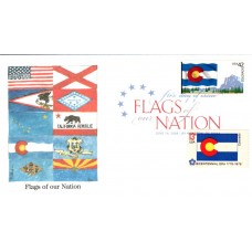 #4280 FOON: Colorado Flag Combo Edken FDC